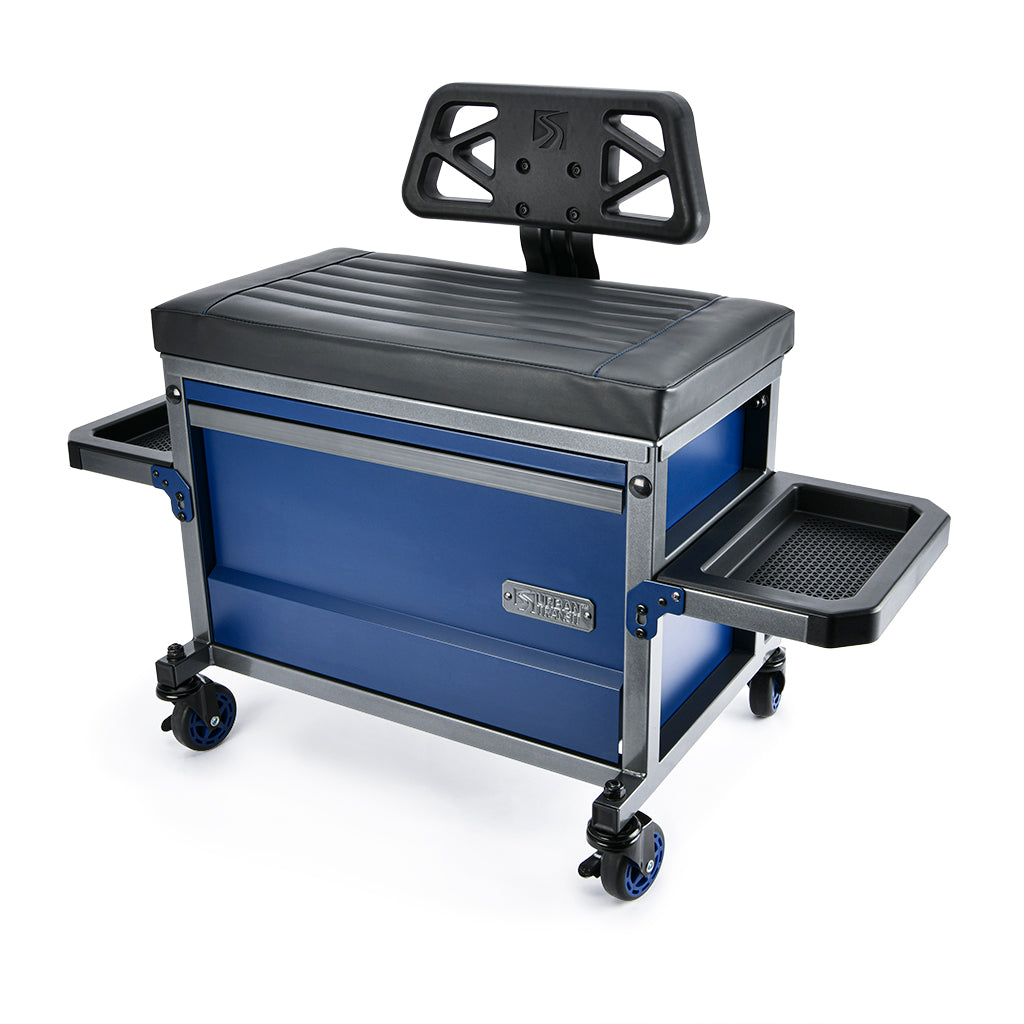 Urban Transit Beast Shop Stool | the best garage workshop stool | gifts for car guys | biggest shop stool | rolling shop stool with back rest | MYCHANIC | mychanic stool | mychanic light | mychanic sk2 | mychanic stool sk2 | mychanic detailing rig | mychanic fastback shop stool | best car detailing stool